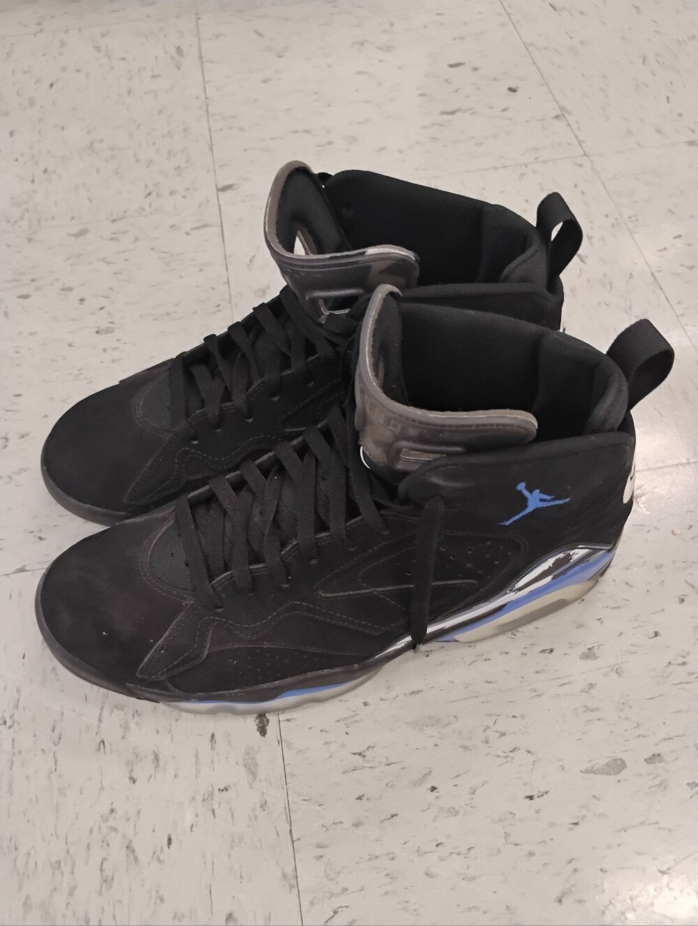 Air Jordan MVP Black Royal High-Top Athletic Sneakers